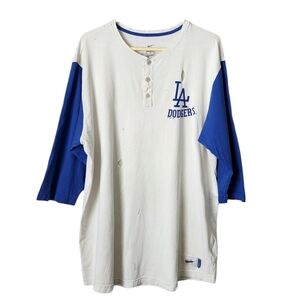 LA DODGERS x NIKE  x DODGERS‎ STADIUM thrashed graphic ringer tee size XL